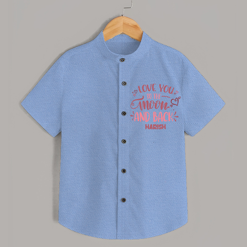 Love You To The Moon And Back - Customized Shirt For Kids With Name