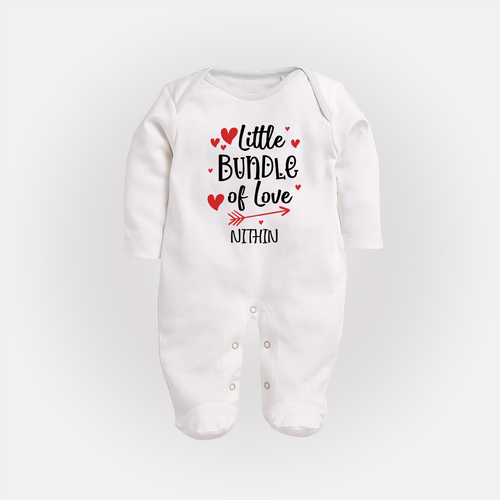 Little Bundle Of Love - Customized Sleep Suit For Babies With Name