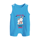 Born To Be Loved - Customized Romper Suit For Babies With Name - ROYAL BLUE - 0 - 5 Months Old (Chest 18")