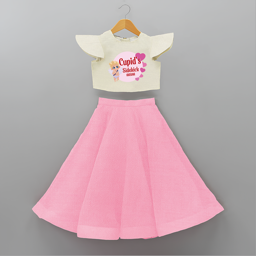 Cupid's SideKick - Customized Crop Top And Skirt For Kids With Name