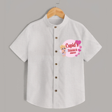 Cupid's SideKick - Customized Shirt For Kids With Name - WHITE - 0 - 6 Months Old (Chest 23")