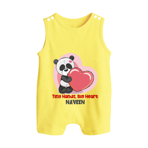 Tiny Hands, Big Heart - Customized Romper Suit For Babies With Name