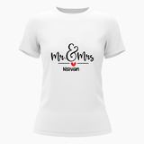 Mr & Mrs Custom with name t-shirt