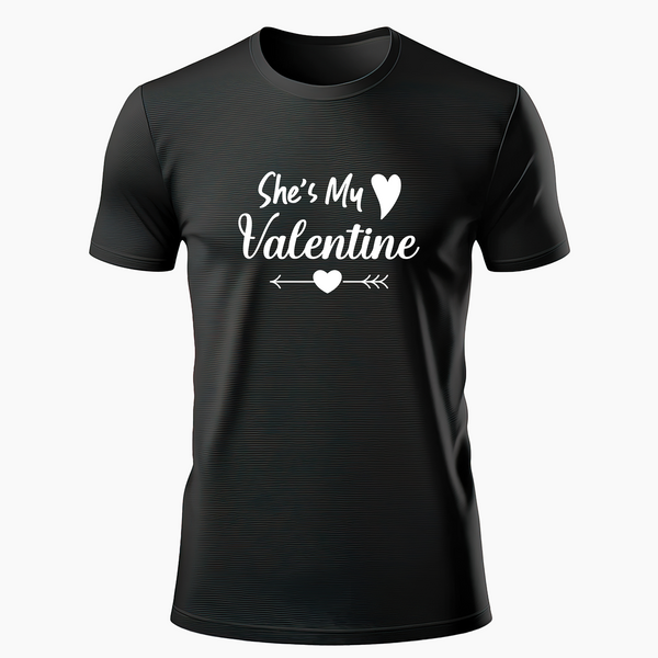 She's my valentine matching couples T-Shirt