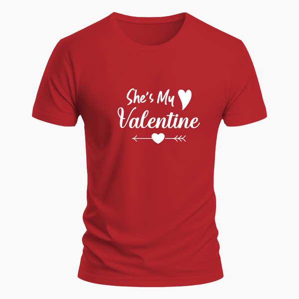 She's my valentine matching couples T-Shirt