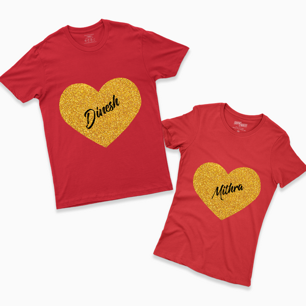 Cute Couple Tees – Soft Cotton Combo for Him & Her