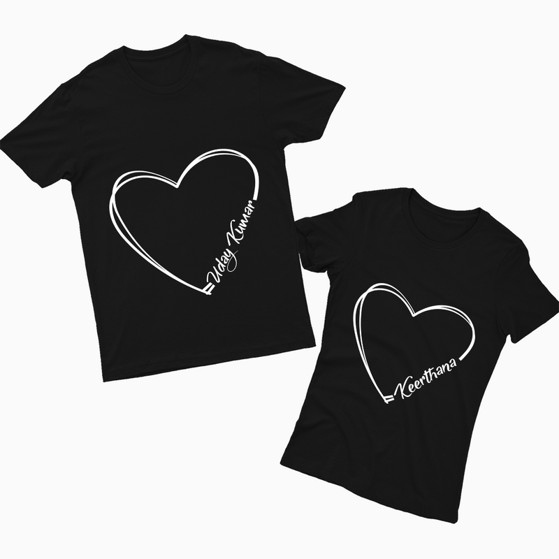 Matching Love T-Shirts for Couples – Valentine’s Day Edition