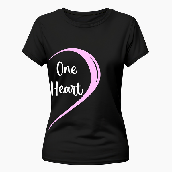 Two Halves matching couplesT-Shirt - BLACK - Small (Chest 36")