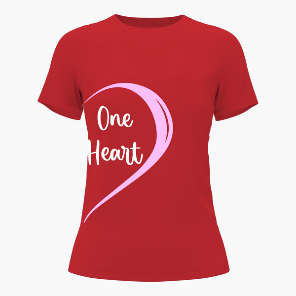 Two Halves matching couplesT-Shirt - RED - Small (Chest 36")