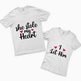 His and Hers Valentine Tees – Romantic Cotton T-Shirt Combo