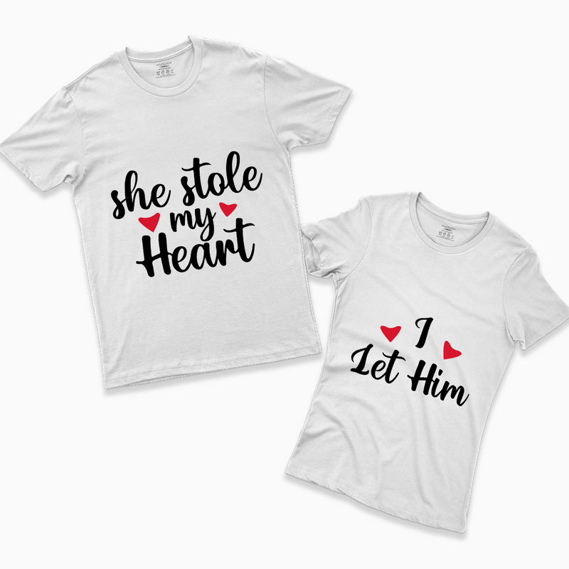 His and Hers Valentine Tees – Romantic Cotton T-Shirt Combo