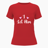 I let him matching couplesT-Shirt - RED - Small (Chest 36")