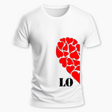 LO matching couplesT-Shirt - WHITE - Small (Chest 36")