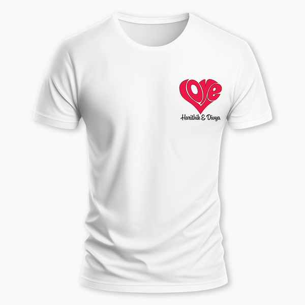 Love Personalized T-Shirt with name