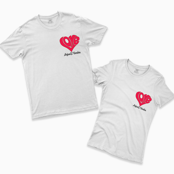 Valentine Gift Idea – Cute His & Hers Matching T-Shirt Combo