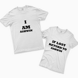 Adorable Love-Themed Couple T-Shirts – 100% Cotton Comfort