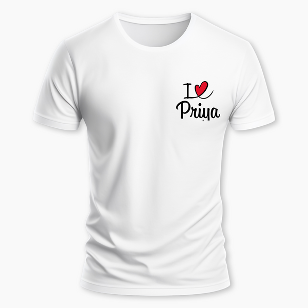 I love Personalized T-Shirt