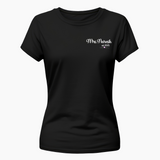 Mrs and Mr Custom T-shirt - BLACK - Small (Chest 36")