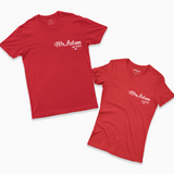 His and Hers Matching Cotton T-Shirts – Romantic Gift Idea