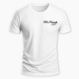 Mrs and Mr Personalized T-shirt - WHITE - Small (Chest 36")
