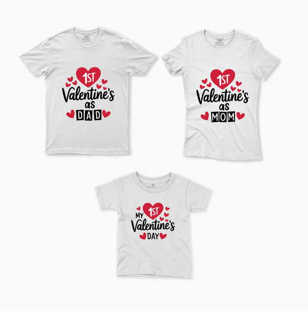 Love in Every Stitch -Family Matching Valentine's Day T-Shirt Set