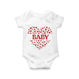 "BABY" Family Matching Combo Baby Romper - WHITE - New Born (Chest 14")