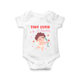 Tiny Cupid in Training Family Combo Baby Romper - WHITE - New Born (Chest 14")