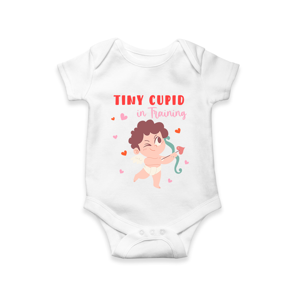 Tiny Cupid in Training Family Combo Baby Romper - WHITE - New Born (Chest 14")