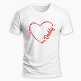 "Daddy" Family Combo T-Shirt - WHITE - Small (Chest 36")