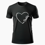 "Daddy" Family Combo T-Shirt - BLACK - Small (Chest 36")