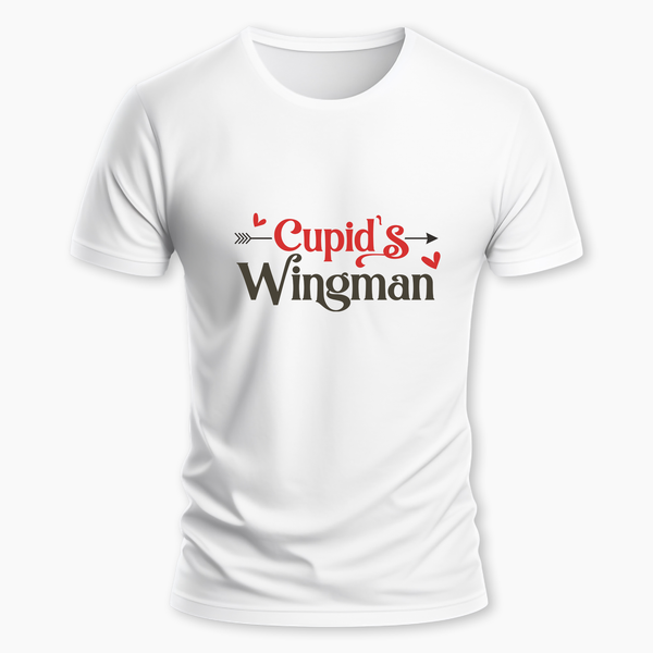 Cupid's Wingman Family Combo T-Shirt - WHITE - Small (Chest 36")