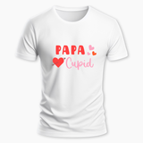 PAPA Cupid Family Combo T-Shirt - WHITE - Small (Chest 36")
