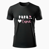 PAPA Cupid Family Combo T-Shirt - BLACK - Small (Chest 36")