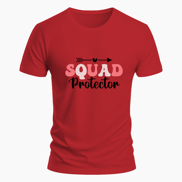 Squad Protector Family Combo T-Shirt - RED - Small (Chest 36")