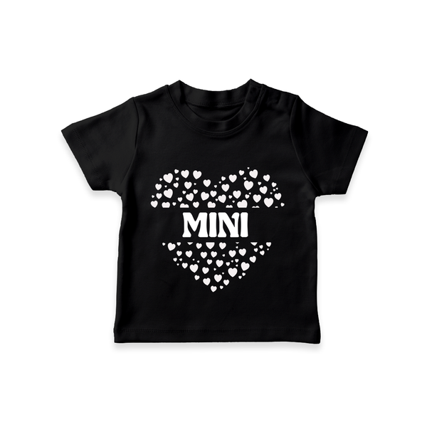 "MINI" Family Combo kids T-Shirt - BLACK - 0-5 Months Old (Chest 17")