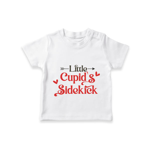 Little Cupid's sidekick Family Combo Kids T-Shirt - WHITE - 0-5 Months Old (Chest 17")