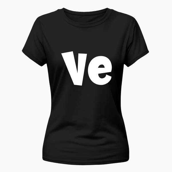 "Ve" Family Combo T-Shirt - BLACK - Small (Chest 36")