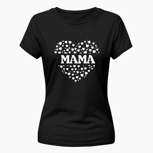 "MAMA" Family Combo T-Shirt - BLACK - Small (Chest 36")