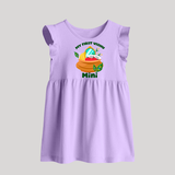 My First Vishu Baby BABY FROCK – Vishu Kani Pot & Mirror Theme - LILAC - 0 - 3 Months Old (Chest 17")