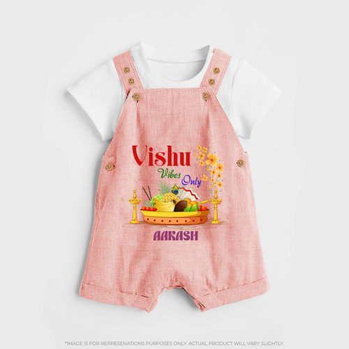 Vishu Vibes Only Baby DUNGAREE – Traditional Vishu Kani Theme