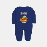 Vishu Wishes Baby FULL BODY SUIT – Malayalam Typography Kani Theme - NAVY BLUE - New Born (Chest 7.5")