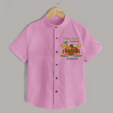 Vishu Feast Loading Baby SHIRT – Festive Food & Kani Theme - BABY PINK - 0 - 6 Months Old (Chest 23")