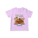 Vishu Feast Loading Baby T-Shirt – Festive Food & Kani Theme - LILAC - 0-5 Months Old (Chest 17")