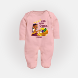 Kutti Vishu Queen Baby FULL BODY SUIT – Girl Festive Theme - BABY PINK - New Born (Chest 7.5")