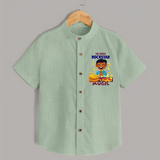 Lil Vishu Rockstar Baby SHIRT – Cute Festive Kids Wear for Vishu Celebration - MINT GREEN - 0 - 6 Months Old (Chest 23")
