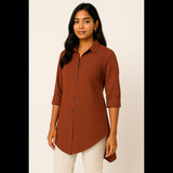 Textured Rust Shirt (Women)