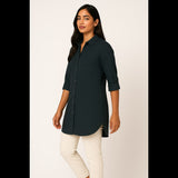 Textured Navy Shirt (Women)