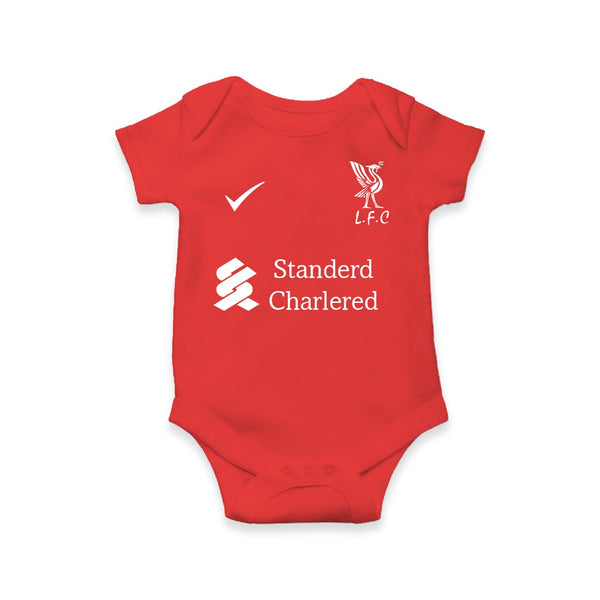 Baby Football Star Romper | Liverpool Themed Custom Outfit