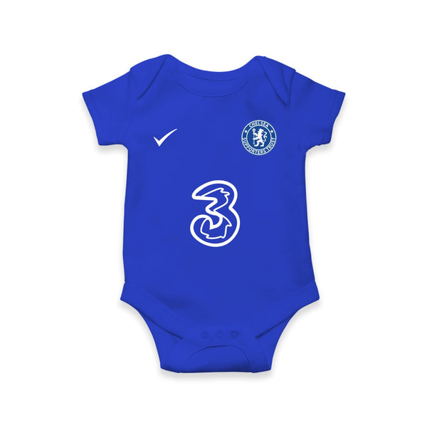 Chelsea Baby Football Romper | Custom Blue Jersey Outfit