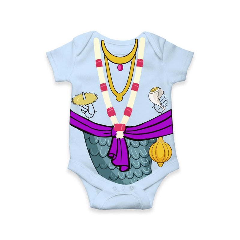 Little Matsya Avatar Onesie | Fish Incarnation, Chakra & Divine Grace